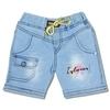 WORTON FASHION Boys 3-Pack Denim Shorts - Multicolor Shorts with Elastic Waist, Drawcord & Colorful Embroidered Graphics 1-7 Years