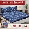 SAVORA LIFESTYLE Set of 2 Queen Size Cotton Bedsheet with 2 Pillow Covers 90x100 Inches Soft Breathable Printed Double Bed Sheet for Home Bedroom, Combo 05