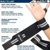 Strauss White and Black Cotton Weight-Lifting Wrist Wrap  (Pack of 2)