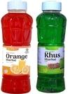 Natraj The Right Choice Khus Sharbat and Orange Sharbat Syrup - (750 X 2= 1500ml)  (Pack of 2)