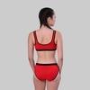 Yana Women Yellow, Green, Red Self Design Cotton Blend Set Of 3 Bra And Panty (36)