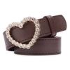 Kastner Women's Brown PU Leather Casual & Formal Belt with Classic Pin Buckle