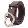 Kastner Women's Brown PU Leather Casual & Formal Belt with Classic Pin Buckle