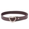 Kastner Women's Brown PU Leather Casual & Formal Belt with Classic Pin Buckle