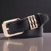 Kastner Women's Black PU Leather Casual & Formal Belt with Classic Pin Buckle