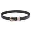 Kastner Women's Black PU Leather Casual & Formal Belt with Classic Pin Buckle