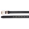 Kastner Women's Black PU Leather Casual & Formal Belt with Classic Pin Buckle