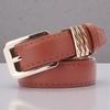 Kastner Women's Tan PU Leather Casual & Formal Belt with Classic Pin Buckle