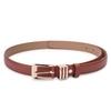 Kastner Women's Tan PU Leather Casual & Formal Belt with Classic Pin Buckle