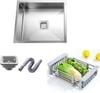 ZAP Extra Premium 305 Grade Stainless Steel Satin Kitchen Sink 24 x 18 x 10 inch