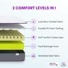 SLEEPSPA Dual Comfort - Hard & Soft- with Comfort Cubes and Rebotech Tech. 5 inch King Mattress | 7 Years Warranty | High Resilience (HR) Foam Mattress| Dual Comfort Mattress (King Size Mattress - 72X72X5 inches, Grey)