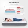 COIRFIT Twin Dlx Dual Comfort SRTX Tech. 8 inch Queen Mattress | 10 Years Warranty | Dual Mattress | High Resilience (HR) Foam Mattress (75X66X8 Inches, Queen Size Mattress, White)