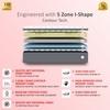 COIRFIT Twin Plus 5-Zone I-shape Tech.10 inch Queen Mattress | 10 Years Warranty | Medium Soft
 | Memory Foam Mattress (75X60X10 Inches, Queen Size Mattress, White)