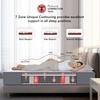 Usha Shriram 7-Zone With Posture Contour Tech. 5 inch King Mattress | 10 Years Warranty | Dual Mattress |High Resilience (HR) Foam (72X70X5 Inches, King Size Mattress, White)