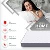 Usha Shriram 7-Zone With Posture Contour Tech. 5 inch King Mattress | 10 Years Warranty | Dual Mattress |High Resilience (HR) Foam (72X70X5 Inches, King Size Mattress, White)