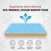 Usha Shriram Aero Cool Gel with posture Control Tech. 5 inch King Mattress | 15 Years Warranty | Dual Mattress |Memory Foam Mattress (72X70X5 Inches, King Size Mattress, White)