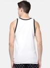 Macroman M Series Men's White Striped Cotton Pack of 1 Vest