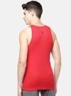 Macroman M Series Men's Red Solid 100% Cotton Pack of 1 Vest