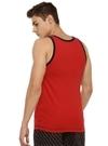 Macroman M Series Men's Red Striped Cotton Pack of 1 Vest
