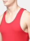 Macroman M Series Men's Red Solid 100% Cotton Pack of 1 Vest