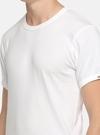 Macroman M Series Men White Solid Cotton Single Tshirts
