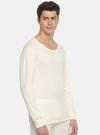 Macroman M Series Men White Solid Cotton Pack of 1 Thermal Tops