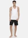 Rupa Macroman M Series Men's White Solid 100% Cotton Vest
