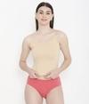 Feelings Women Solid Skin 100% Soft Cotton Innerwear Camisole with Adjustable Straps