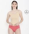 Feelings Women Solid Skin 100% Soft Cotton Innerwear Camisole with Adjustable Straps
