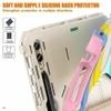 ProElite Cover for Galaxy Tab S9 Plus Case, Rugged 3 Layer Armor case for Samsung Galaxy Tab S9 Plus/S8 Plus/S7 Plus/S7 FE 12.4 inch with S Pen Holder, Hand Grip and Rotating Kickstand, Rainbow Pink
