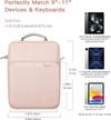 ProElite Tablet Sleeve Bag 13.3 inch for Samsung Galaxy Tab S7 Plus/S8 Plus/S9 Plus/S7 FE 12.4", Apple iPad Pro 12.9", MacBook Air/Pro Retina, Lenovo Tab P12, Microsoft Surface Pro 4/5/6/7/8/9, Pink