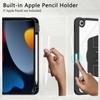 ProElite Cover for iPad 9.7 Cover Case, 360 Degree Rotatable Smart Flip Case Cover for Apple iPad 9.7 inch 2018/2017 5th 6th Generation Air 1 Air 2, Transparent Back with Pencil Holder, Dark Green