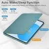 ProElite Cover for iPad 9.7 Cover Case, 360 Degree Rotatable Smart Flip Case Cover for Apple iPad 9.7 inch 2018/2017 5th 6th Generation Air 1 Air 2, Transparent Back with Pencil Holder, Dark Green