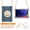 ProElite Cover for Galaxy Tab S9 Plus/ S9 FE+ Case, Rugged 3 Layer Armor case for Samsung Galaxy Tab S9 Plus/S8 Plus/S7 Plus/S7 FE 12.4 inch with S Pen Holder and Rotating Kickstand, Cornflower Blue