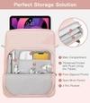 ProElite Tablet Sleeve Bag 13.3 inch for Samsung Galaxy Tab S7 Plus/S8 Plus/S9 Plus/S7 FE 12.4", Apple iPad Pro 12.9", MacBook Air/Pro Retina, Lenovo Tab P12, Microsoft Surface Pro 4/5/6/7/8/9, Pink