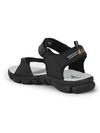 Aqualite Mens Black, Mustard Sports Sandals