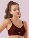 Lux Venus Board Bottom Bra with Adjustable Strap (Skin_Maroon)