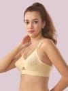 Lux Venus Board Bottom Bra with Adjustable Strap (Skin_Maroon)