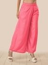 Lyra Women's Pink solid Palazzo