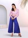 Lyra Women's Royal Blue solid Palazzo