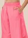 Lyra Women's Pink solid Palazzo