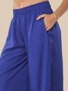 Lyra Women's Royal Blue solid Palazzo