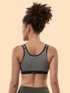 Lyra Women's Non-Padded, Wire-Free Cotton Grey Sports Bra