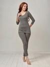 Lux Inferno Women Long & Trouser 1Set(CHARCOAL)