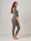 Lux Inferno Women Long & Trouser 1Set(CHARCOAL)