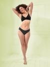 Lyra Women's Premium Cotton Solid Black Non Padded Bra (Black)