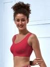 Lyra Cotton Low Impact Sports Bra - Non Padded, Wire Free, Comfortable Activewear for Yoga & Gym (Peach Blosoom)