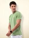 Lux Nitro Round Neck Tshirt for Men(Pista)