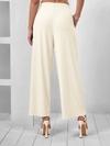 Lyra Womens Ribbed Palazzo Pants | Soft Stretch Fabric with Drawstring & Side Pockets