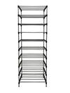 BHIMADA Foldable Modern 9 Tier Metal Shoe Cabinet, Rack for Clothe & Shoe(Brown)